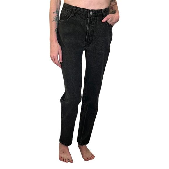Vintage 90's BONGO "Original Slim Double Black" High Rise Cotton Mom-Jeans - Picture 1 of 13